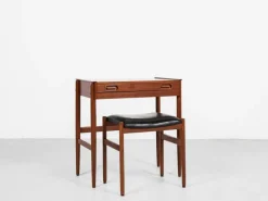 Pamono Mid-Century Danish Dressing Table in Teak with Ottoman from Dyrlund, 1960s, Set of 2 Sale