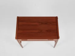 Pamono Mid-Century Danish Dressing Table in Teak with Ottoman from Dyrlund, 1960s, Set of 2 Sale