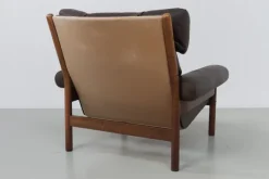 Pamono Mid-Century Danish Leather Lounge Chair in the style of Norell, 1960s Best
