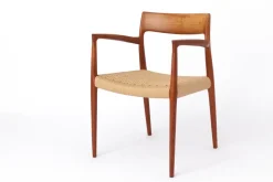 Pamono Mid-Century Danish Modern Model 57 Armchair in Teak with Papercord Seat by Niels Otto (N. O.) Møller for J. L. Møllers, 1960s Discount