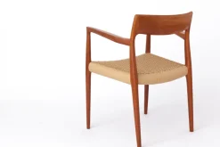 Pamono Mid-Century Danish Modern Model 57 Armchair in Teak with Papercord Seat by Niels Otto (N. O.) Møller for J. L. Møllers, 1960s Discount