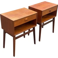 Pamono Mid-Century Danish Modern Nightstands, 1964, Set of 2 Discount