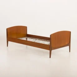 Pamono Mid-Century Danish Modern Teak Bed by Sidelmann Jakobsen, 1960s Online