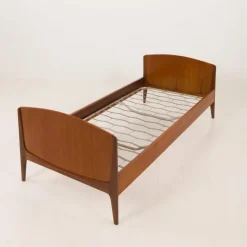 Pamono Mid-Century Danish Modern Teak Bed by Sidelmann Jakobsen, 1960s Online