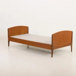 Pamono Mid-Century Danish Modern Teak Bed by Sidelmann Jakobsen, 1960s Online