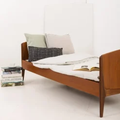 Pamono Mid-Century Danish Modern Teak Bed by Sidelmann Jakobsen, 1960s Online