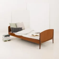 Pamono Mid-Century Danish Modern Teak Bed by Sidelmann Jakobsen, 1960s Online