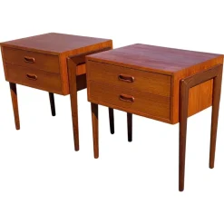 Pamono Mid-Century Danish Nightstands from Ølholm Møbler, 1964, Set of 2 Outlet