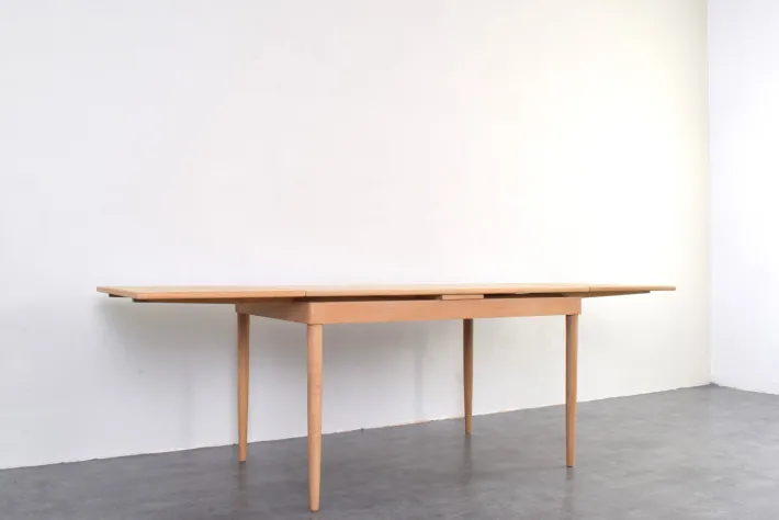 Pamono Mid-Century Danish Oak Extendable Dining Table, 1960s