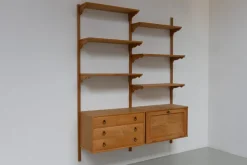 Pamono Mid-Century Danish Oak Shelving System in the style of Kjærnulf, 1960s Sale