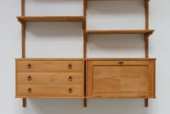 Pamono Mid-Century Danish Oak Shelving System in the style of Kjærnulf, 1960s Sale
