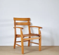 Pamono Mid-Century Danish Patinated Childrens Chair in Beech, 1950s Discount