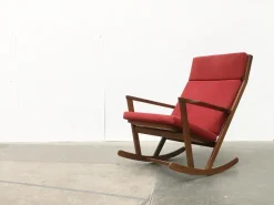 Pamono Mid-Century Danish Rocking Chair by Poul Volther for Frem Røjle Sale