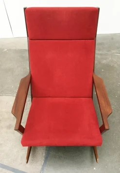 Pamono Mid-Century Danish Rocking Chair by Poul Volther for Frem Røjle Sale