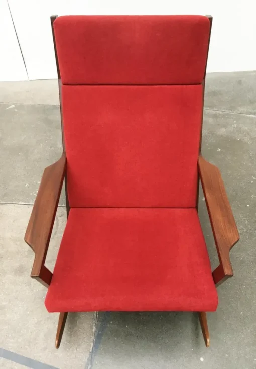Pamono Mid-Century Danish Rocking Chair by Poul Volther for Frem Røjle Sale