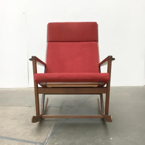 Pamono Mid-Century Danish Rocking Chair by Poul Volther for Frem Røjle Sale
