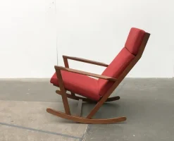 Pamono Mid-Century Danish Rocking Chair by Poul Volther for Frem Røjle Sale