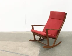 Pamono Mid-Century Danish Rocking Chair by Poul Volther for Frem Røjle Sale