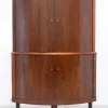 Pamono Mid-Century Danish Rosewood Corner Cabinet with Curved Front, 1960s New