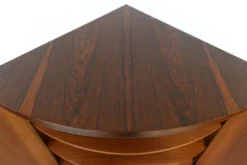 Pamono Mid-Century Danish Rosewood Corner Cabinet with Curved Front, 1960s New