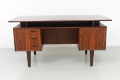 Pamono Mid-Century Danish Rosewood Freestanding Desk with Floating Top, 1960s Best