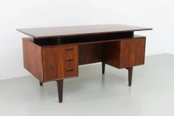 Pamono Mid-Century Danish Rosewood Freestanding Desk with Floating Top, 1960s Best