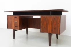 Pamono Mid-Century Danish Rosewood Freestanding Desk with Floating Top, 1960s Best