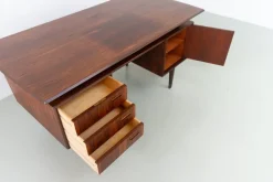 Pamono Mid-Century Danish Rosewood Freestanding Desk with Floating Top, 1960s Best