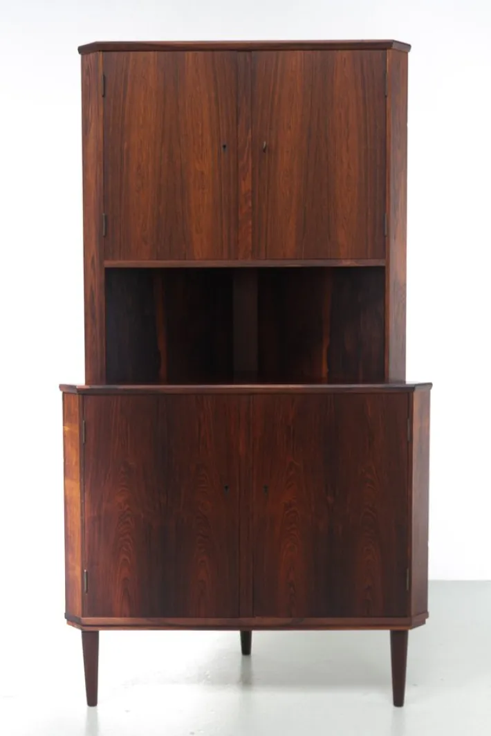 Pamono Mid-Century Danish Rosewood Corner Cabinet, 1960s Hot