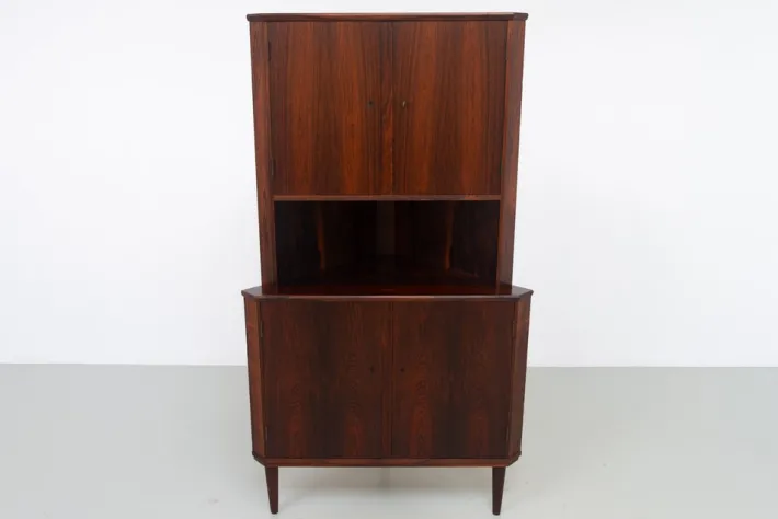 Pamono Mid-Century Danish Rosewood Corner Cabinet, 1960s Hot