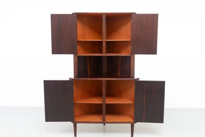 Pamono Mid-Century Danish Rosewood Corner Cabinet, 1960s Hot