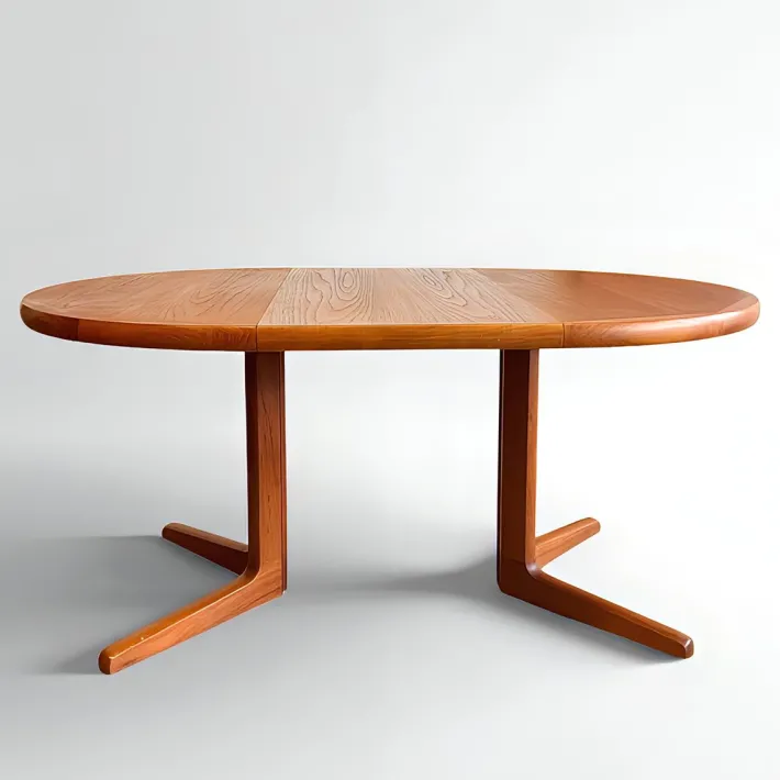 Pamono Mid-Century Danish Round and Oval Extendable Dining Table in Teak, 1960s Best