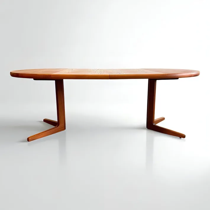 Pamono Mid-Century Danish Round and Oval Extendable Dining Table in Teak, 1960s Best