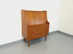 Pamono Mid-Century Danish Secretaire in Teak by Gunnar Nielsen Tibergaard Best