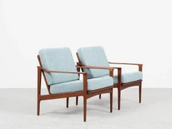 Pamono Mid-Century Danish Sofa Set in Teak attributed to Ib Kofod Larsen, Set of 3 Outlet