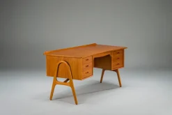 Pamono Mid-Century Danish Teak Desk by Svend Åge Madsen for Sigurd Hansen, 1950s New