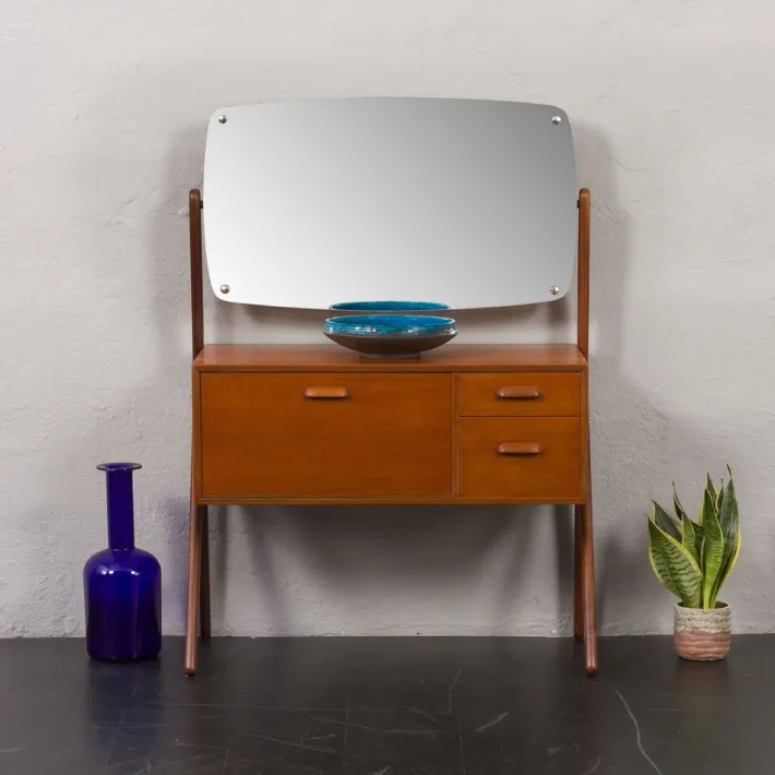 Pamono Mid-Century Danish Teak Dressing Table from Ølholm Møbelfabrik, 1960s Discount
