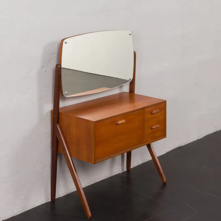 Pamono Mid-Century Danish Teak Dressing Table from Ølholm Møbelfabrik, 1960s Discount