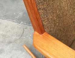 Pamono Mid-Century Danish Teak Model 100 Rocking Chair by Søren Georg Jensen for Kubus Møbler, 1960s Sale