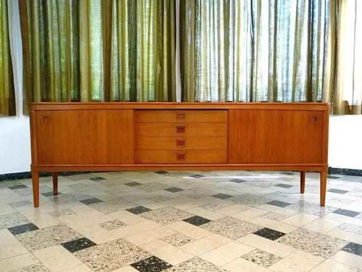 Pamono Mid-Century Danish Teak Sideboard by H.W. Klein for Bramin, 1960s