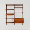 Pamono Mid-Century Danish Walnut Wall Unit with Bar Cabinet by Poul Cadovius for Royal, Denmark, 1960s