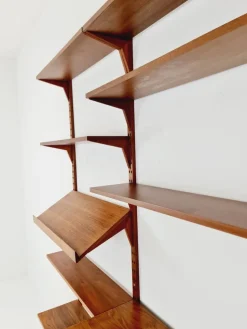 Pamono Mid-Century Danish Walnut Wall Unit with Bar Cabinet by Poul Cadovius for Royal, Denmark, 1960s