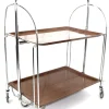 Pamono Mid-Century Dinett Foldable Serving Trolley from Bremshey Solingen, 1960s Hot