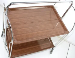 Pamono Mid-Century Dinett Foldable Serving Trolley from Bremshey Solingen, 1960s Hot