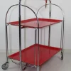 Pamono Mid-Century Dinette Foldable Serving Trolley from Bremshey Solingen, 1960s Outlet