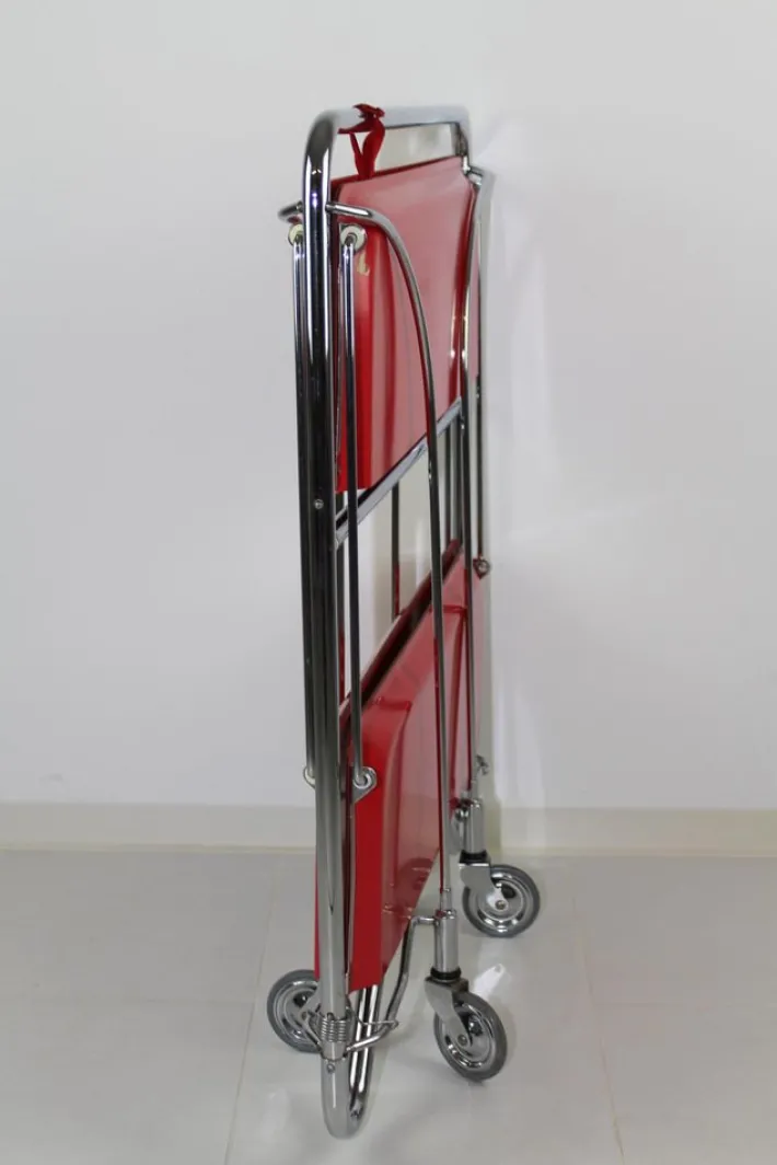 Pamono Mid-Century Dinette Foldable Serving Trolley from Bremshey Solingen, 1960s Outlet