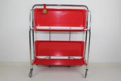Pamono Mid-Century Dinette Foldable Serving Trolley from Bremshey Solingen, 1960s Outlet
