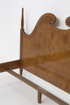 Pamono Mid-Century Double Bed Frame in Wood by Paolo Buffa, 1950s Discount