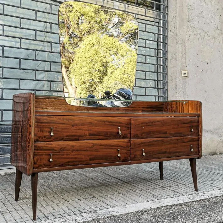 Pamono Mid-Century Dressing Table with Mirror, Italy, 1960s Clearance