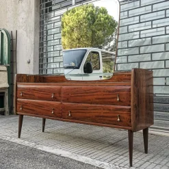 Pamono Mid-Century Dressing Table with Mirror, Italy, 1960s Clearance